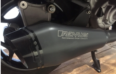 Rennauspuff - REMUS - RS Black Edition - Vespa GTS/GTV/HPE 300 cm (Bj. 2019-2020) - schwarz mit Katalysator